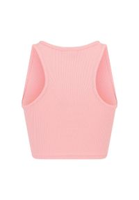 Urban Classics - Top W Prążki Dla Kobiet (zestaw 2 Sztuk). Kolor: wielokolorowy, różowy, brązowy. Wzór: prążki
