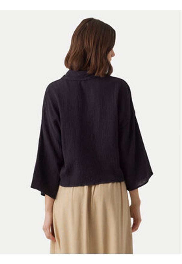 Vero Moda Koszula Natali 10279685 Czarny Standard Fit. Kolor: czarny. Materiał: bawełna