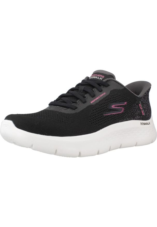 skechers - Buty SKECHERS GO WALK FLEX SAFIYA Czarny. Kolor: czarny. Materiał: tkanina. Styl: sportowy