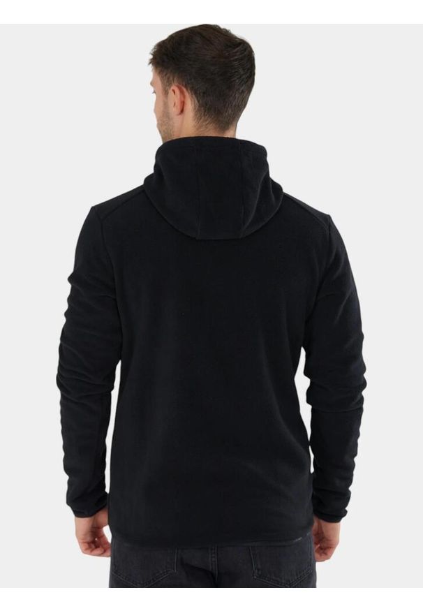 FUNDANGO - Sweter męski Fundango Nestor. Kolor: czarny. Materiał: polar. Sport: turystyka piesza