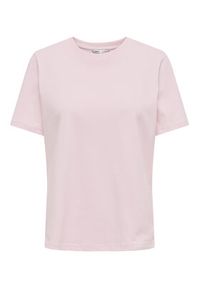 only - ONLY T-Shirt Monja 15320892 Różowy Regular Fit. Kolor: różowy. Materiał: bawełna #3