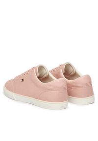 TOMMY HILFIGER - Tommy Hilfiger Tenisówki Th Low Profile Vulc Canvas FW0FW09102 Różowy. Kolor: różowy. Materiał: materiał #5
