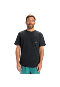 Quiksilver - Koszulka z krótkim rękawem dla Mężczyzn SALT WATER Czarny. Kolor: brązowy, zielony, wielokolorowy. Materiał: materiał, bawełna. Długość rękawa: krótki rękaw. Długość: krótkie