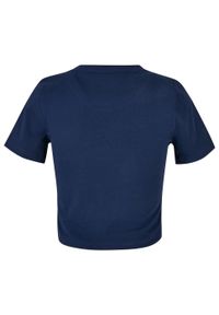 BUILD YOUR BRAND - Damska Crop Top. Kolor: niebieski