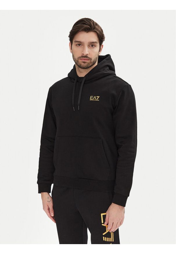 EA7 Emporio Armani Bluza 7M000570 AF10377 MC004 Czarny Regular Fit. Kolor: czarny. Materiał: bawełna