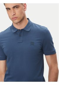 BOSS Polo Passenger 50507803 Niebieski Slim Fit. Typ kołnierza: polo. Kolor: niebieski. Materiał: bawełna #3