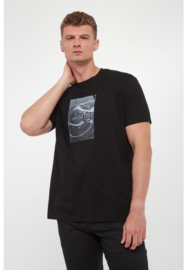 Armani Exchange - T-shirt męski z logo ARMANI EXCHANGE