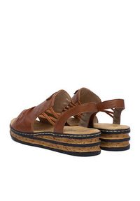 Rieker Sandały CEO-62962-22 Brązowy. Kolor: brązowy. Materiał: skóra #4