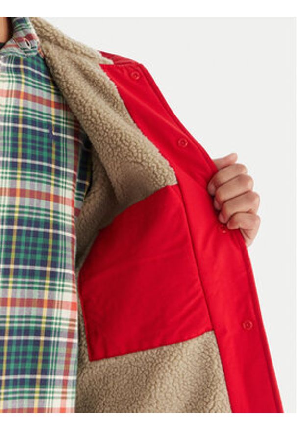 Quiksilver Kurtka przejściowa EQYJK04186 Czerwony Regular Fit. Kolor: czerwony. Materiał: bawełna