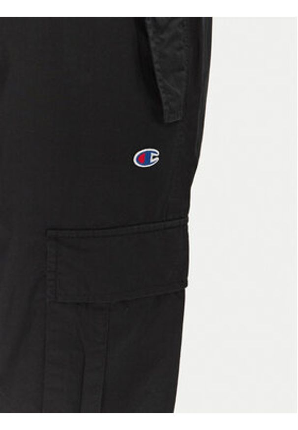 Champion Spodnie cargo 220763 Czarny Relaxed Fit. Kolor: czarny. Materiał: bawełna