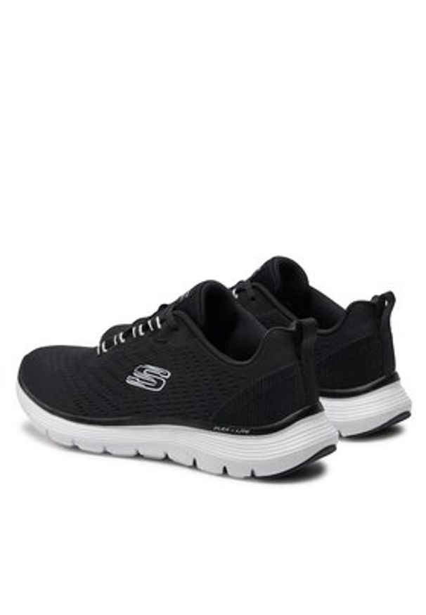 skechers - Skechers Sneakersy Flex Appeal 5.0- 150201/BKW Czarny. Kolor: czarny. Materiał: mesh, materiał