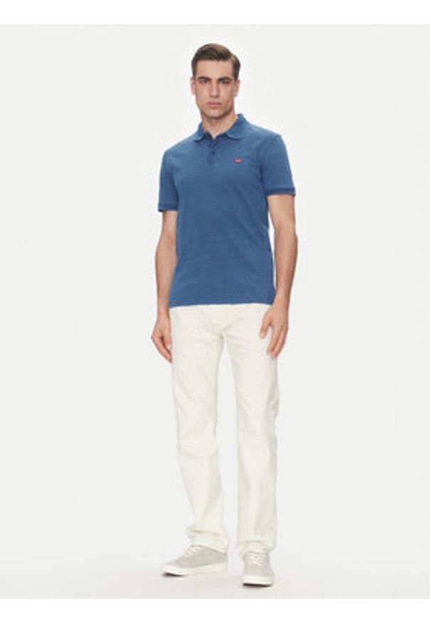 Levi's® Polo Housemark 35883-0271 Niebieski Straight Fit. Typ kołnierza: polo. Kolor: niebieski. Materiał: bawełna