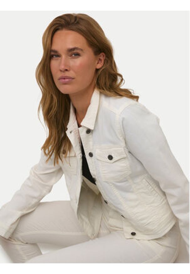 Kaffe Kurtka jeansowa Zelina 10506287 Écru Regular Fit. Materiał: jeans, bawełna