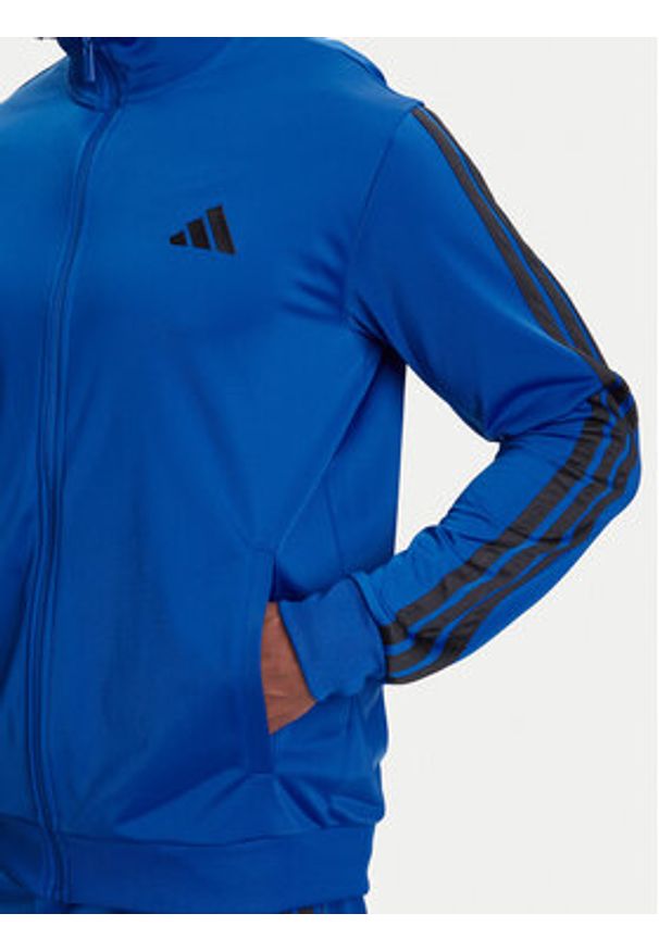 Adidas - adidas Dres Basic 3-Stripes JI8857 Niebieski Regular Fit. Kolor: niebieski. Materiał: syntetyk