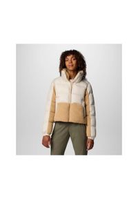 columbia - Kurtka ocieplana damska Columbia Leadbetter Point II Sherpa Hybrid. Kolor: biały, wielokolorowy, beżowy