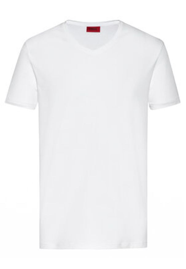 Hugo Komplet 2 t-shirtów V 50325417 Biały Slim Fit. Kolor: biały. Materiał: bawełna