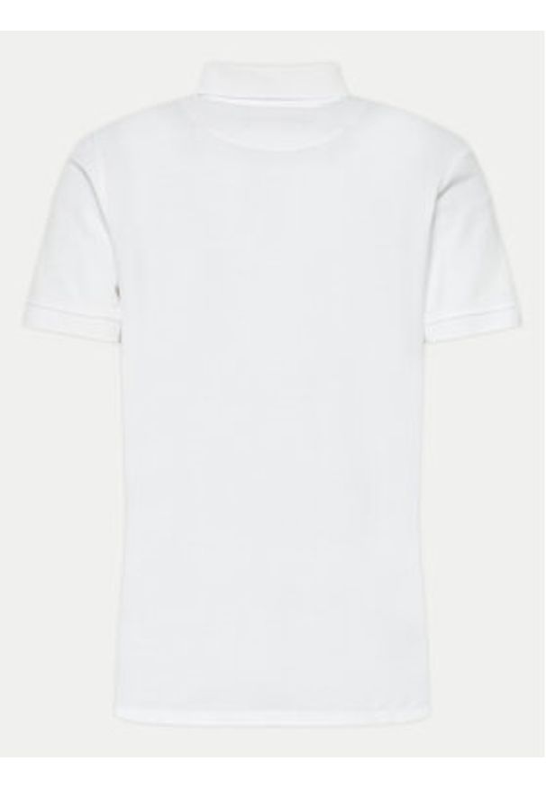 INDICODE Polo Wadim 40-913 Biały Slim Fit. Typ kołnierza: polo. Kolor: biały. Materiał: bawełna