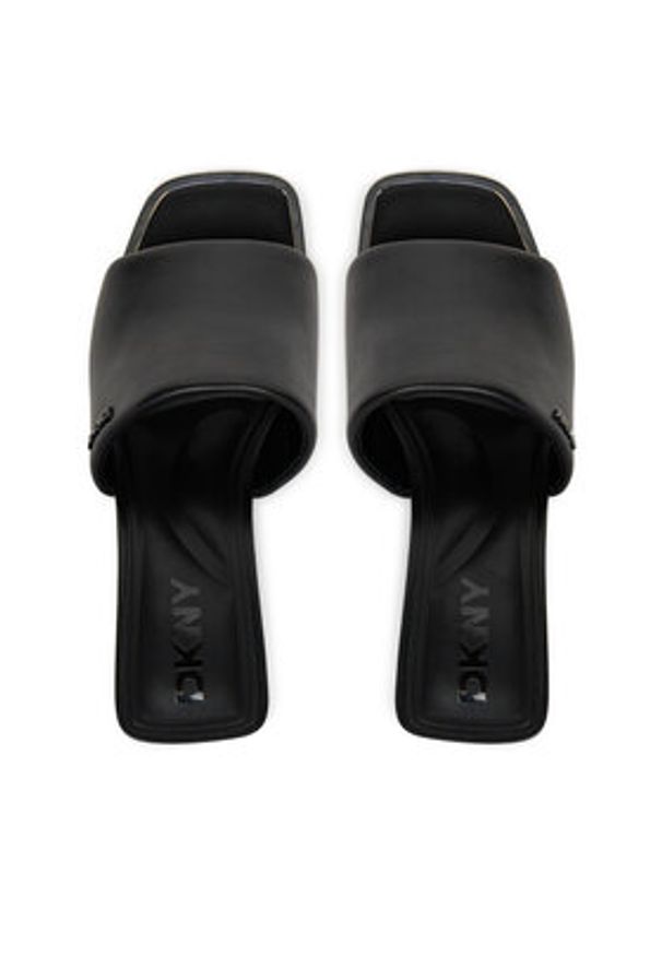 DKNY Klapki Kelley K1599369 Czarny. Kolor: czarny. Materiał: skóra