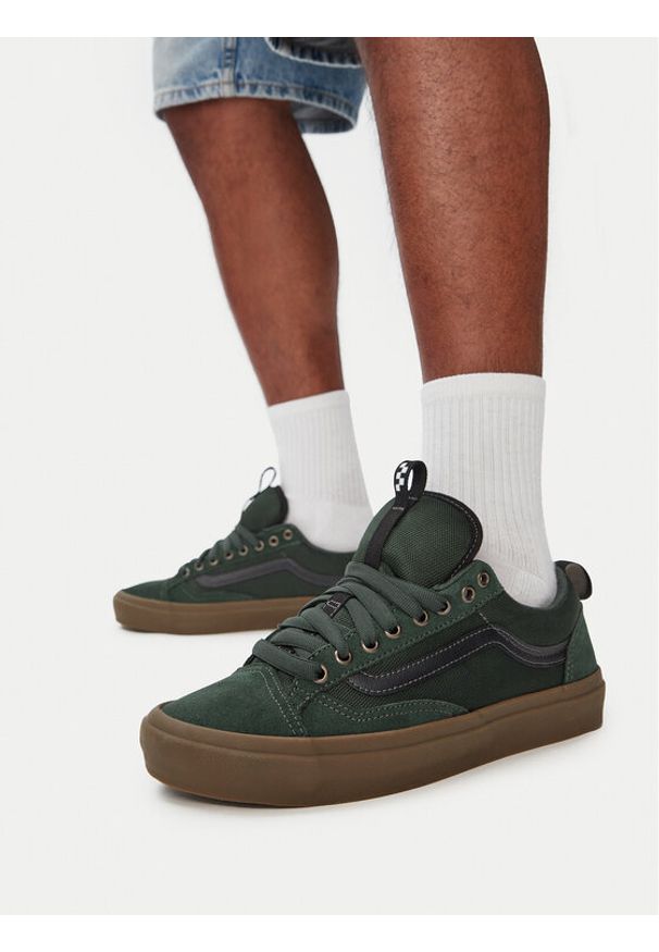 Vans Tenisówki Skate Old Skool 36+ VN000D5R17P1 Zielony. Kolor: zielony. Materiał: skóra, zamsz