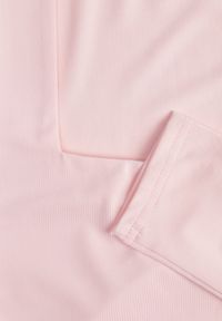 Renee - Jasnoróżowa Bluzka z Elastycznego Materiału o Kwadratowym Dekolcie z Wiskozą Nemosa. Typ kołnierza: dekolt kwadratowy. Kolor: różowy. Materiał: wiskoza, materiał. Długość rękawa: długi rękaw. Długość: długie #4