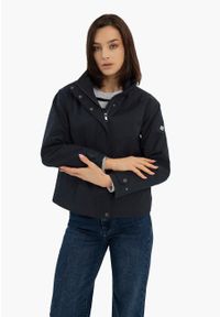 Volcano - Krótka kurtka przejściowa J-MELBA. Typ kołnierza: kołnierzyk stójkowy. Materiał: materiał. Długość: krótkie. Sezon: wiosna. Styl: elegancki, sportowy #1