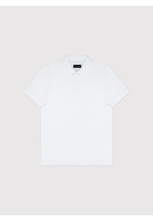 Pako Lorente - PAKO LORENTE - T-shirt polo w białym kolorze. Typ kołnierza: polo. Kolor: różowy, biały. Materiał: elastan, bawełna