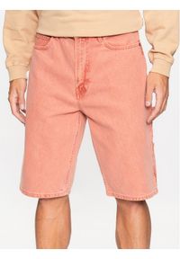 Hugo Szorty jeansowe 50489893 Pomarańczowy Regular Fit. Kolor: pomarańczowy. Materiał: jeans #1
