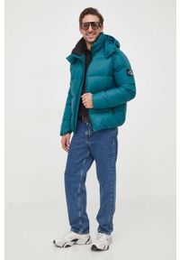 TOMMY HILFIGER - Tommy Hilfiger bluza męska kolor czarny z kapturem gładka. Typ kołnierza: kaptur. Kolor: czarny. Wzór: gładki #5