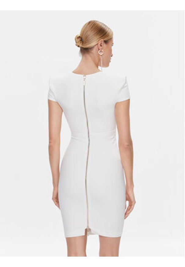 Marciano Guess Sukienka koktajlowa 4RGK67 6375Z Biały Slim Fit. Kolor: biały. Materiał: syntetyk, wiskoza. Styl: wizytowy