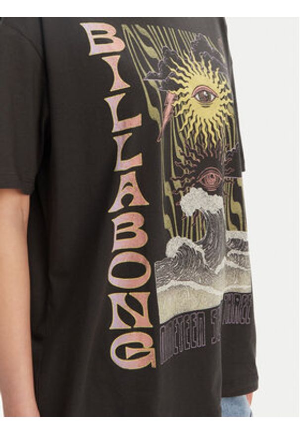 Billabong T-Shirt EBJZT00443-KTA0 Czarny Regular Fit. Kolor: czarny. Materiał: bawełna