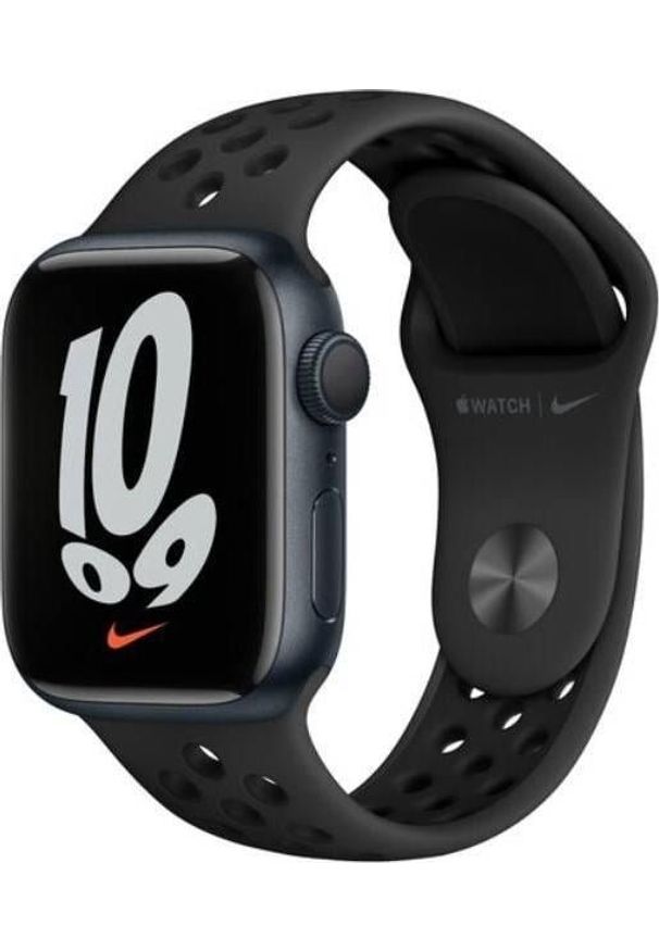APPLE - Smartwatch Apple Watch Nike 7 GPS 41mm Czarny (S7809412). Rodzaj zegarka: smartwatch. Kolor: czarny