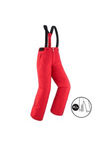 WEDZE - Spodnie narciarskie dla dzieci Wedze 500 PNF. Kolor: czerwony. Materiał: materiał, dzianina. Sport: narciarstwo #1
