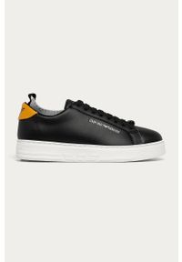 Emporio Armani - Buty. Nosek buta: okrągły. Zapięcie: sznurówki. Kolor: czarny. Materiał: syntetyk, materiał, skóra, guma. Szerokość cholewki: normalna #1