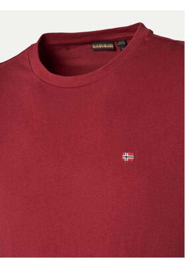 Napapijri T-Shirt Salis NP0A4H8D Czerwony Regular Fit. Kolor: czerwony. Materiał: bawełna