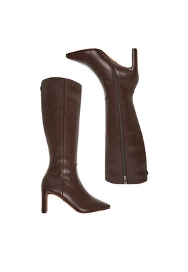 Nine West Kozaki CEO-SAWSAN-01 Brązowy. Kolor: brązowy. Materiał: materiał, syntetyk