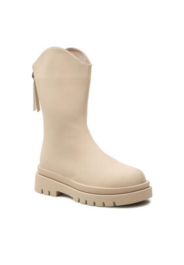 DeeZee Botki WS2601-01 Beżowy. Kolor: beżowy