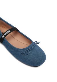 Love Moschino - LOVE MOSCHINO Baleriny JA11121G1OJO5700 Niebieski. Kolor: niebieski. Materiał: materiał #4