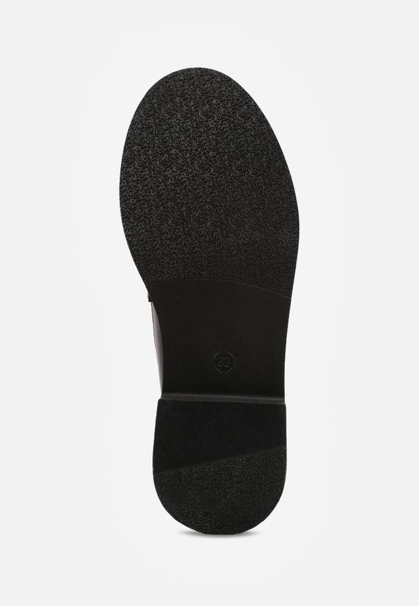 Born2be - Czarne Klasyczne Mokasyny VICES z Elegancką Aplikacją i Skórzaną Wkładką Anatope. Okazja: na co dzień, do pracy, na spotkanie biznesowe. Kolor: czarny. Materiał: skóra. Wzór: aplikacja. Styl: klasyczny, elegancki