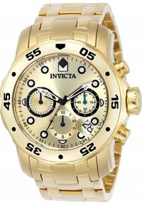 Zegarek Invicta Zegarek Męski Złoty INVICTA Pro Diver Scuba Men 0074 + BOX. Kolor: złoty #1