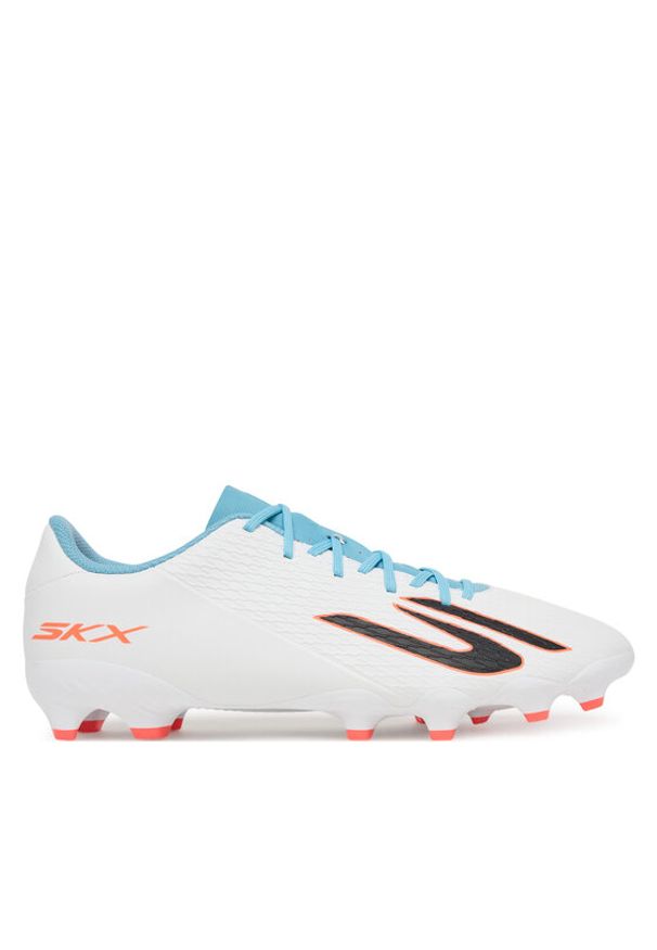 skechers - Skechers Buty do piłki nożnej Club Mg 252132 WTQP Biały. Kolor: biały. Materiał: skóra