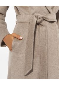 CINZIA ROCCA - Beżowy płaszcz z wełny. Kolor: beżowy. Materiał: wełna #3