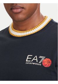 EA7 Emporio Armani T-Shirt 7M002131 AF12957 UB109 Granatowy Regular Fit. Kolor: niebieski. Materiał: bawełna #2