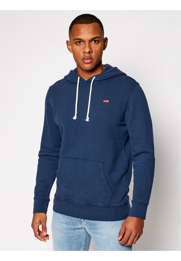 Levi's® Bluza Original 34581-0009 Granatowy Regular Fit. Kolor: niebieski. Materiał: bawełna