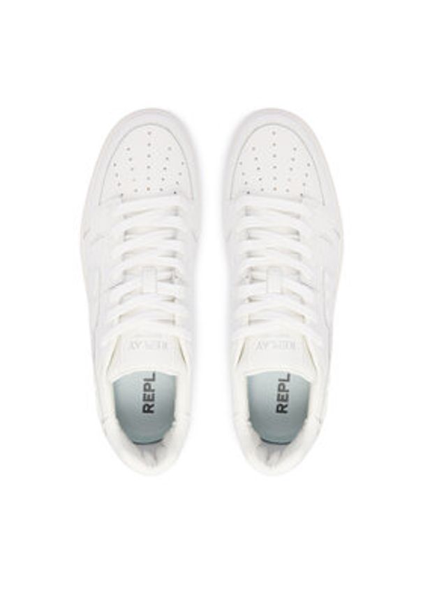 Replay - REPLAY Sneakersy GMZ6Z.000.C0005L Biały. Kolor: biały. Materiał: skóra
