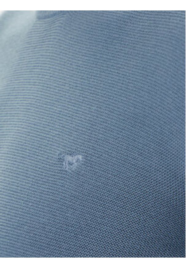 Mustang Sweter Elliot 1016844 Niebieski Regular Fit. Kolor: niebieski. Materiał: bawełna