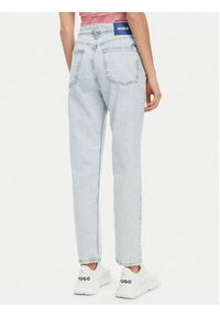 Hugo - HUGO Jeansy Noe 50520613 Błękitny Mom Fit. Kolor: niebieski