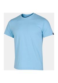 T-shirt Joma Desert XL - Oddychająca bawełna w niebieskim dla mężczyzn. Kolor: niebieski. Materiał: bawełna. Sport: bieganie