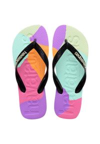 Havaianas japonki TOP LOGOMANIA kolor czarny 4147526.0090. Kolor: czarny. Materiał: guma #1