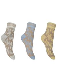 Fila 3-pakie W lifestyle Quarter Socks 35-38. Kolor: wielokolorowy, czerwony, żółty, różowy #1