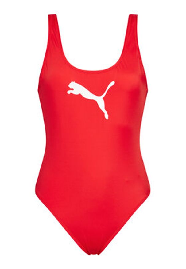 Puma Strój kąpielowy Swim 907685 Czerwony. Kolor: czerwony. Materiał: syntetyk